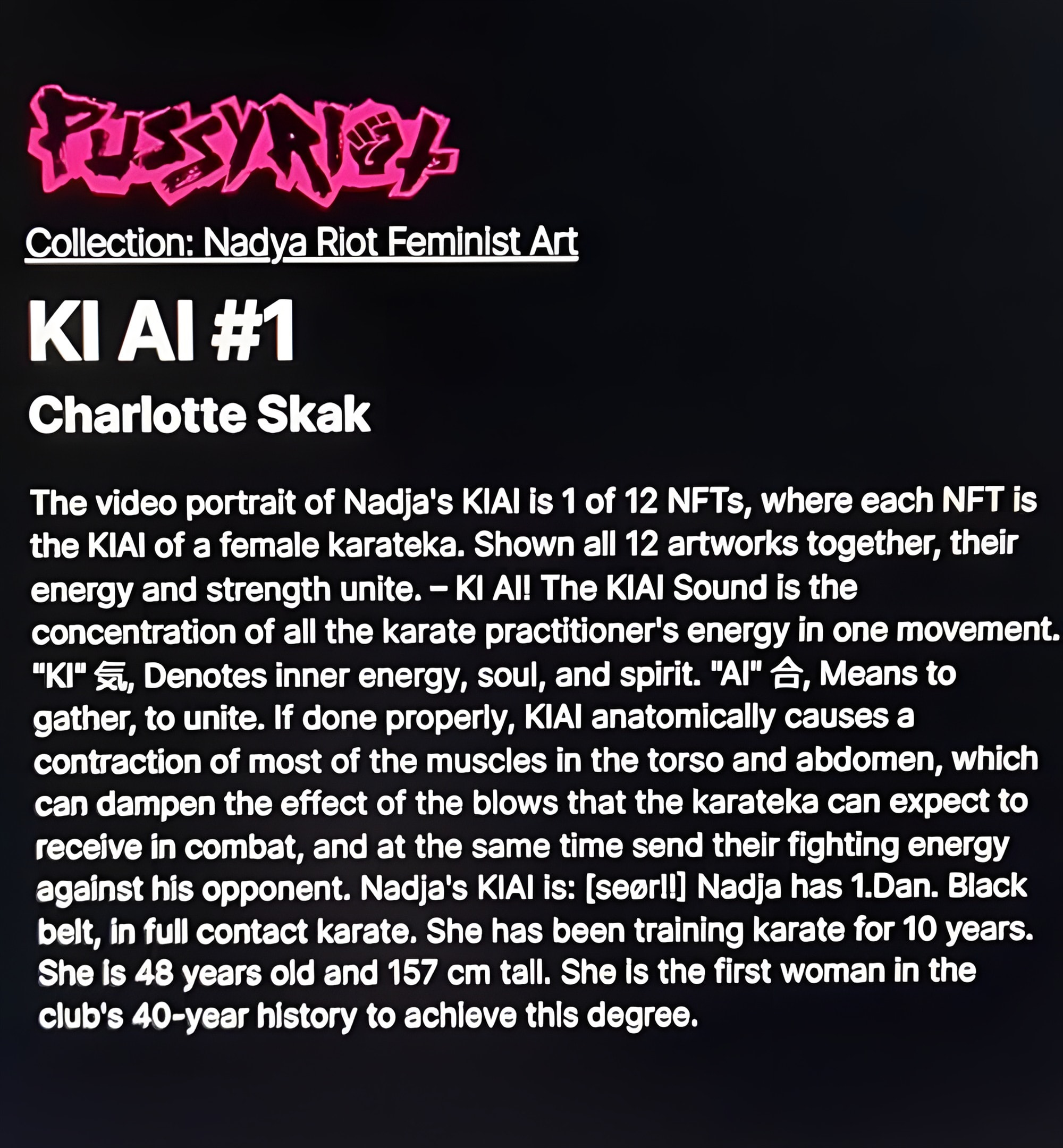 KI:AI – Pussy Riot / Palm NFT – 2